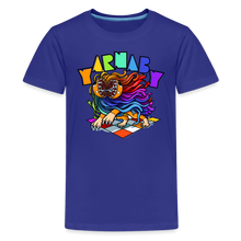 Load image into Gallery viewer, POPPY PLAYTIME - Yarnaby T-Shirt (Youth) - royal blue