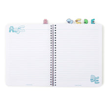 Load image into Gallery viewer, ALPHABET LORE - ABCDE Tabbed Notebook (8.5" Notebook w/ Tabbed Dividers, 144 Pages)