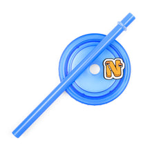Load image into Gallery viewer, ALPHABET LORE - Letter Jumble Tumbler (6" Drinkware w/ Boba Straw, Screw-Top Lid & 3D Charm)