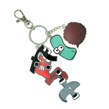 Load image into Gallery viewer, ALPHABET LORE – "FART" Keychain | 2.75" Wide Metallic Keychain | Featuring Iconic Characters A, F, R, T & L | Durable, Fun & Collectible Accessory for Fans | Great Gift | Hilarious & Stylish | Officially Licensed