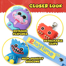 Load image into Gallery viewer, POPPY PLAYTIME - 3D Charm Silicone Keychain w/ Wristband (1.75" Characters)