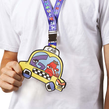 Load image into Gallery viewer, ALPHABET LORE – Cab Lanyard w/ Metallic Charm | Student ID Badge Holder w/ PVC Window | Back-to-School Accessory | School Supplies | Officially Licensed