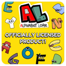 Load image into Gallery viewer, ALPHABET LORE – Letter Jumble Backpack w/ Zipper Charms | 16" Tall Bag w/ Tablet Sleeve & Drink Pouch | Back-to-School Accessory | School Supplies | Officially Licensed