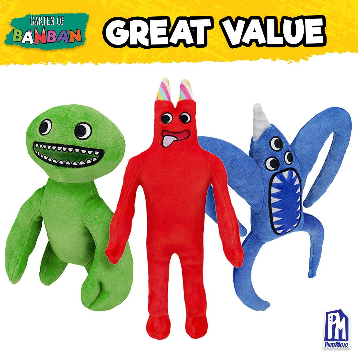 Garten of Banban ぬいぐるみ　3点 GARTEN OF BANBAN - Collectible Plush 3-Pack (Three 10