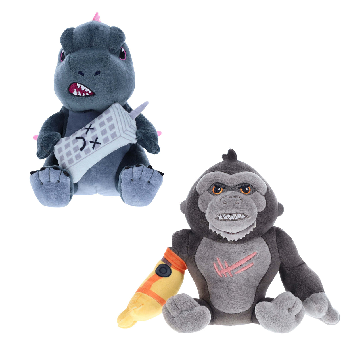 【新品】ゴジラ GODZILLA クッション 2個セット しまむら × ゴジラ 2月11日よりデフォルメ ダイカットクッション