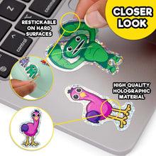 Load image into Gallery viewer, GARTEN OF BANBAN - Holographic Sticker Set 12-Pack (4" Stickers, Reusable)