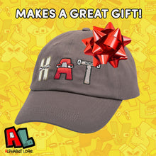 Load image into Gallery viewer, ALPHABET LORE - H A T Embroidered Brimmed Cap (Adjustable Unisex)