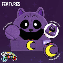 Load image into Gallery viewer, POPPY PLAYTIME - Smiling Critters CatNap Knit Beanie (Unisex)