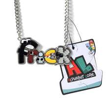 Load image into Gallery viewer, ALPHABET LORE – Frick Charm Necklace | Metallic Charm w/ 16" Chain & Extender | Collectible Accessory | Perfect for Guys & Girls | Officially Licensed