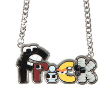 Load image into Gallery viewer, ALPHABET LORE – Frick Charm Necklace | Metallic Charm w/ 16" Chain & Extender | Collectible Accessory | Perfect for Guys & Girls | Officially Licensed