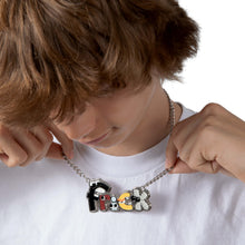 Load image into Gallery viewer, ALPHABET LORE – Frick Charm Necklace | Metallic Charm w/ 16" Chain & Extender | Collectible Accessory | Perfect for Guys & Girls | Officially Licensed