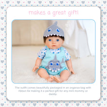 Load image into Gallery viewer, TINY TREASURES - Jawsome Shark Outfit (for 17" Baby Dolls)