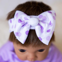 Load image into Gallery viewer, TINY TREASURES - Baby Doll w/ Lilac Bunny Outfit (17" Tall)