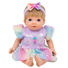 Load image into Gallery viewer, TINY TREASURES - Butterfly Dress Outfit (for 17" Baby Dolls)