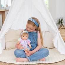 Load image into Gallery viewer, TINY TREASURES - Butterfly Dress Outfit (for 17" Baby Dolls)