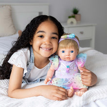 Load image into Gallery viewer, TINY TREASURES - Butterfly Dress Outfit (for 17" Baby Dolls)