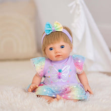 Load image into Gallery viewer, TINY TREASURES - Butterfly Dress Outfit (for 17" Baby Dolls)