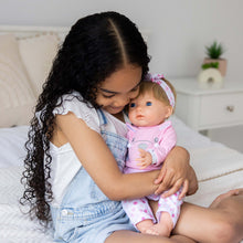 Load image into Gallery viewer, TINY TREASURES - Baby Doll w/ Pink Bunny Outfit (17" Tall)