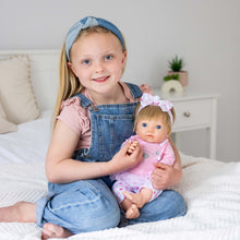 Load image into Gallery viewer, TINY TREASURES - Baby Doll w/ Pink Bunny Outfit (17" Tall)