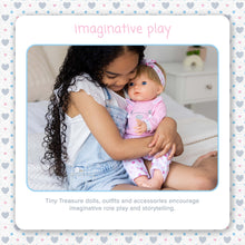 Load image into Gallery viewer, TINY TREASURES - Baby Doll w/ Pink Bunny Outfit (17" Tall)