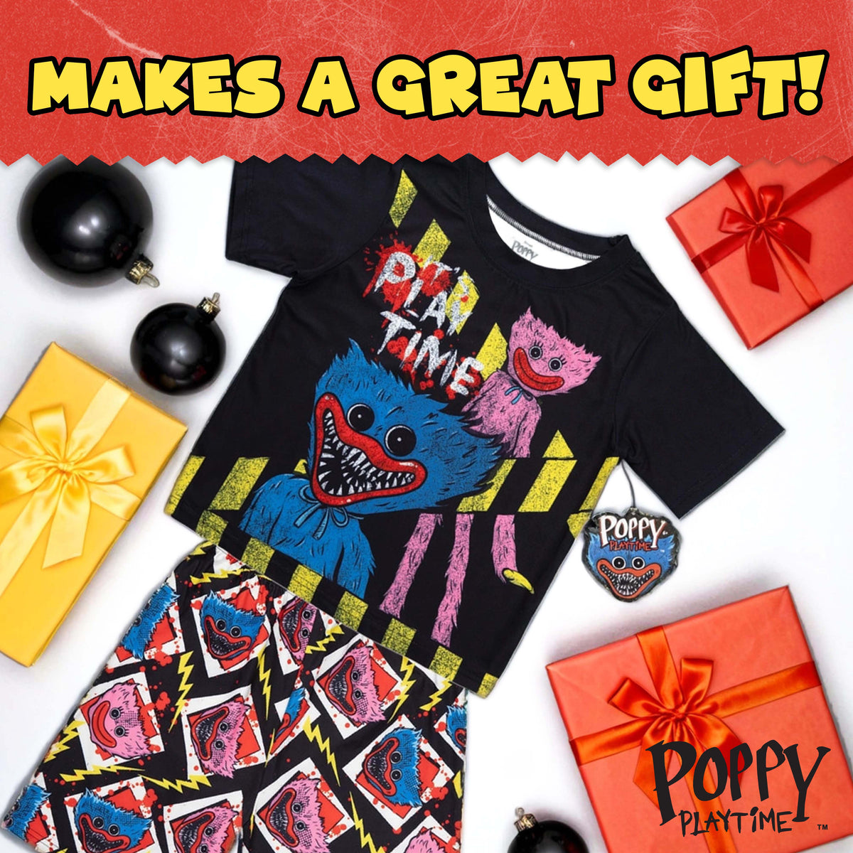 poppy playtime 16点セット POPPY PLAYTIME - It's Playtime Short-Sleeve Pajamas Set