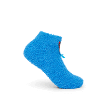Load image into Gallery viewer, POPPY PLAYTIME - Huggy Wuggy Fuzzy Socks 2-Pack (w/ Embroidered Patch & 3D Bow, Unisex)