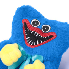 Load image into Gallery viewer, POPPY PLAYTIME - Huggy Wuggy Fuzzy Plush Slippers (3D Body & Bow w/ Embroidery, Unisex)