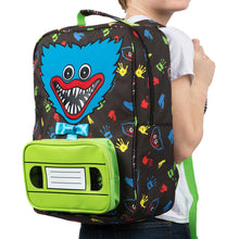 Load image into Gallery viewer, POPPY PLAYTIME - Huggy Wuggy Backpack (16" School Bag w/ Embroidery & Five Compartments)