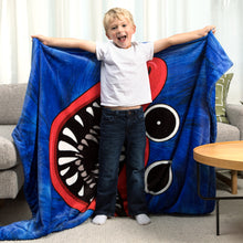 Load image into Gallery viewer, POPPY PLAYTIME - Huggy Wuggy Double-Sided Fleece Blanket (50 x 60", Series 1)