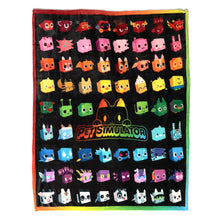 Load image into Gallery viewer, PET SIMULATOR - Rainbow Pets Fleece Blanket (50 x 60", Series 1)