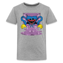 Load image into Gallery viewer, POPPY PLAYTIME - Huggy Faces T-Shirt (Youth) - heather gray