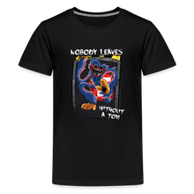 Load image into Gallery viewer, POPPY PLAYTIME - Nobody Leaves T-Shirt (Youth) - black