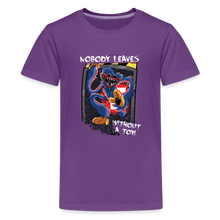 Load image into Gallery viewer, POPPY PLAYTIME - Nobody Leaves T-Shirt (Youth) - purple