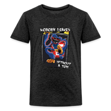Load image into Gallery viewer, POPPY PLAYTIME - Nobody Leaves T-Shirt (Youth) - charcoal grey