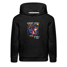 Load image into Gallery viewer, POPPY PLAYTIME - Nobody Leaves Hoodie (Youth) - charcoal grey