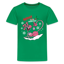 Load image into Gallery viewer, POPPY PLAYTIME - Mommy Knows Best T-Shirt (Youth) - kelly green