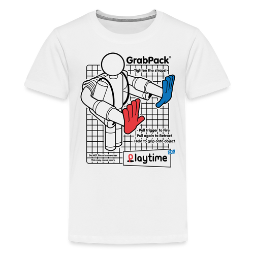 POPPY PLAYTIME - GrabPack T-Shirt (Youth) - white
