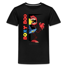 Load image into Gallery viewer, POPPY PLAYTIME - Peeking Boxy Boo T-Shirt (Youth) - black