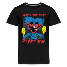 Load image into Gallery viewer, POPPY PLAYTIME - What's the Time? T-Shirt (Youth) - black