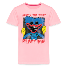 Load image into Gallery viewer, POPPY PLAYTIME - What's the Time? T-Shirt (Youth) - pink