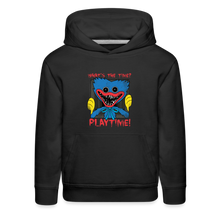 Load image into Gallery viewer, POPPY PLAYTIME - What's the Time? Hoodie (Youth) - black