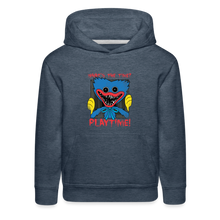 Load image into Gallery viewer, POPPY PLAYTIME - What's the Time? Hoodie (Youth) - heather denim
