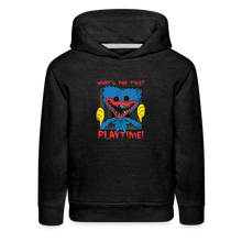 Load image into Gallery viewer, POPPY PLAYTIME - What's the Time? Hoodie (Youth) - charcoal grey