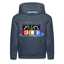 Load image into Gallery viewer, RAINBOW FRIENDS - RUN Hoodie (Youth) - heather denim