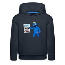 Load image into Gallery viewer, RAINBOW FRIENDS - Might Be Hungry Hoodie (Youth) - navy