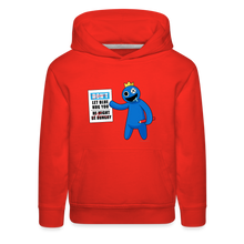 Load image into Gallery viewer, RAINBOW FRIENDS - Might Be Hungry Hoodie (Youth) - red