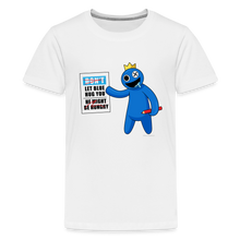 Load image into Gallery viewer, RAINBOW FRIENDS - Might Be Hungry T-Shirt (Youth) - white