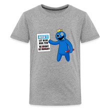 Load image into Gallery viewer, RAINBOW FRIENDS - Might Be Hungry T-Shirt (Youth) - heather gray