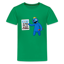 Load image into Gallery viewer, RAINBOW FRIENDS - Might Be Hungry T-Shirt (Youth) - kelly green