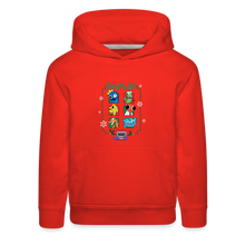 Load image into Gallery viewer, RAINBOW FRIENDS - Naughty List Hoodie (Youth) - red